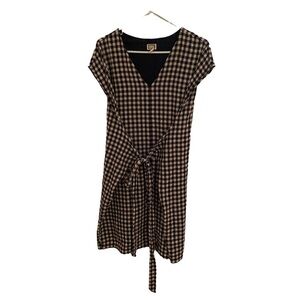 Mo:Vint Black Checkered Cottagecore Dress – Anthropologie Brand, Size Small